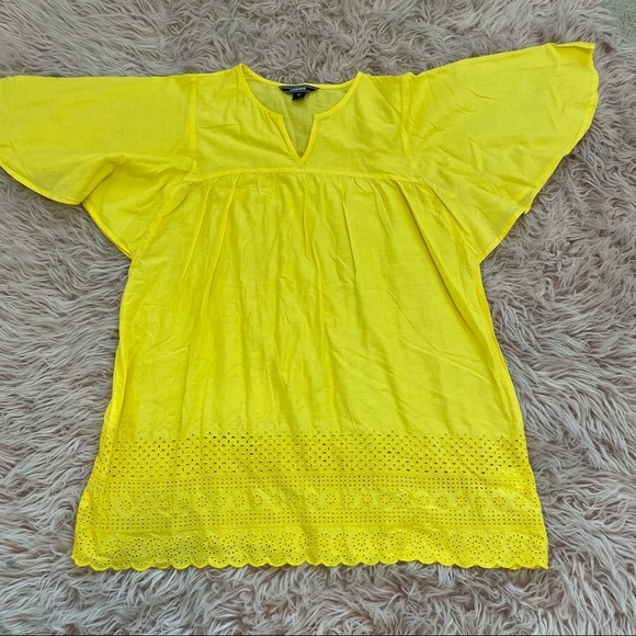 Land’ Ends Yellow Coverup Dress Girl Size XL - Picture 2 of 9